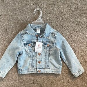 Light Wash Kids Denim Jacket with Button Front